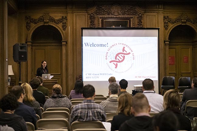 Ana Van Gulick at Open Science Symposium