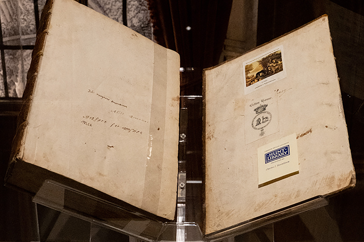 Carnegie Mellon University's second copy of the Fourth Folio on display.