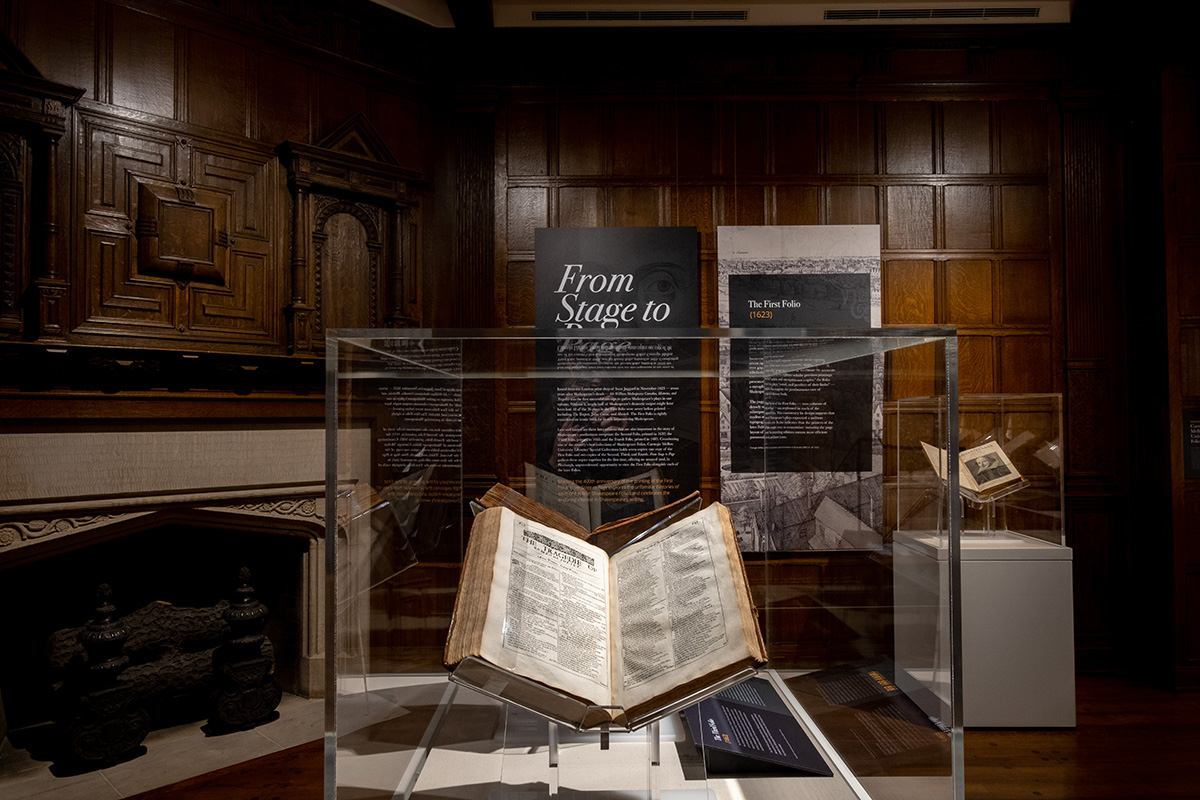 Carnegie Mellon University's Third Folio on display.