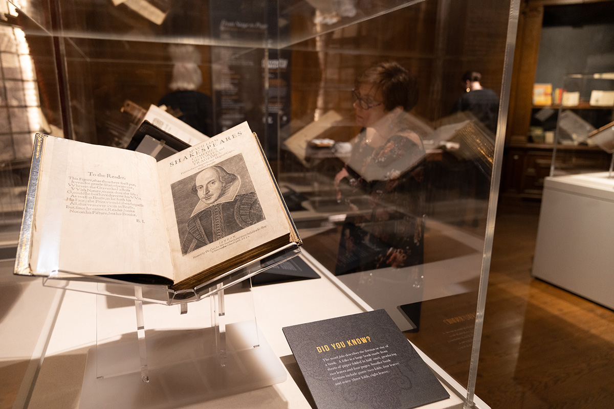 Carnegie Mellon University's second copy of the Second Folio on display.