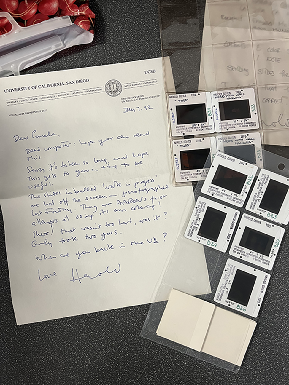 Letters and images from McCorduck's papers, held by the University Archives.