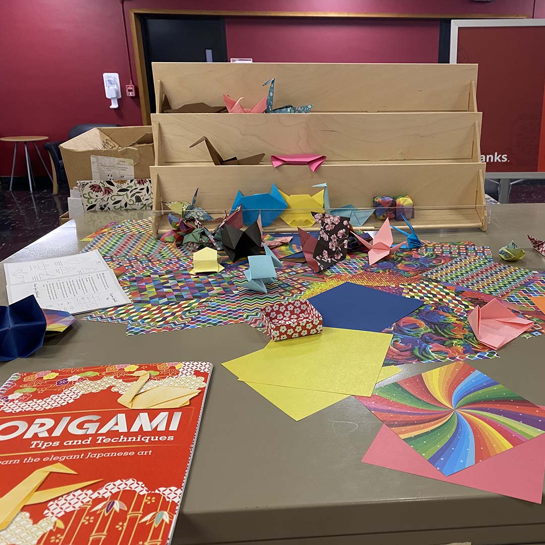 Origami Station - Hunt Library, 3rd Floor