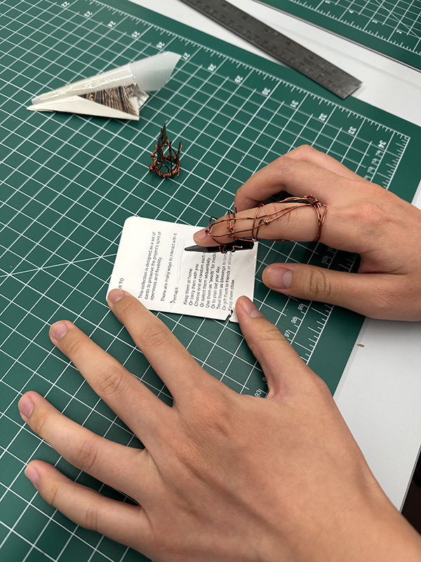 Posner Fellow Leslie Liu working on rare books