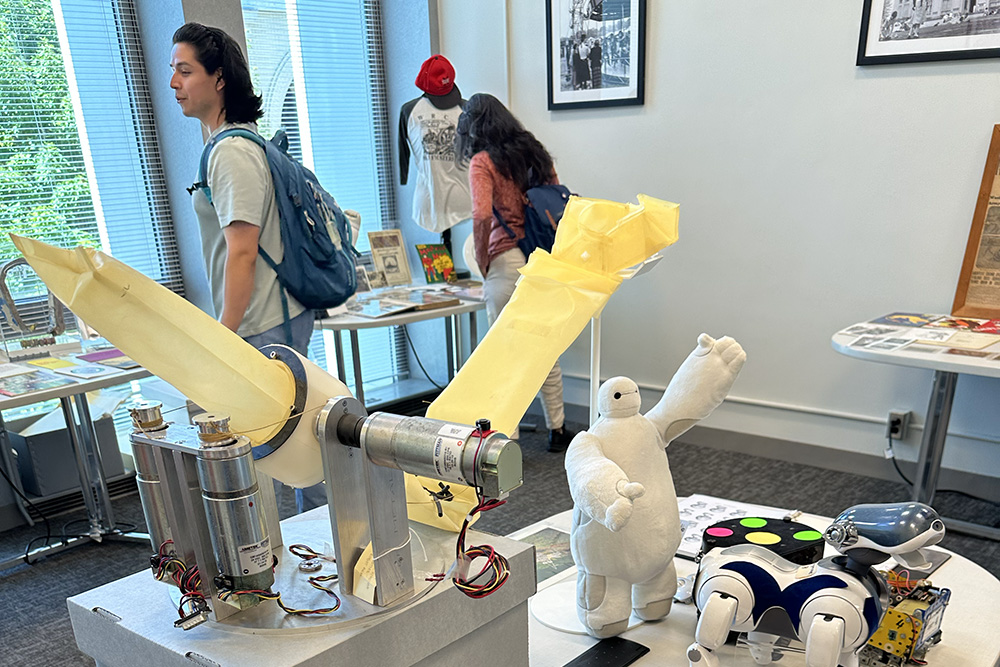 The University Archives showcased pieces of CMU’s robotics history during their open house.
