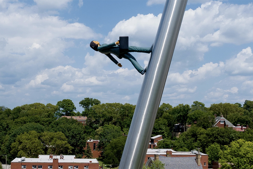 Walking to the Sky art installation