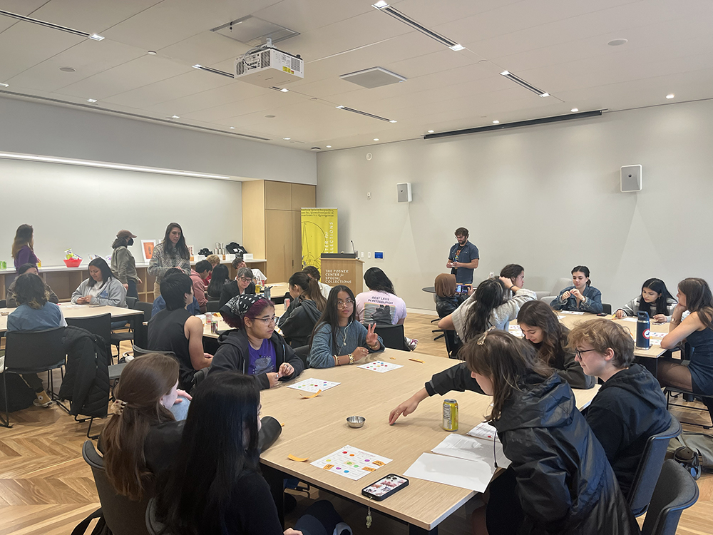More than 40 attendees gathered in the Posner Center for Special Collections for a round of bingo featuring books that have been banned, challenged, censored, or expurgated throughout history.
