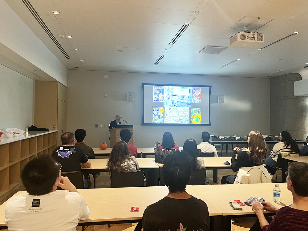Apt discussed his background, some of the research he conducted, and his impressions of an experience only a few hundred people have experienced.