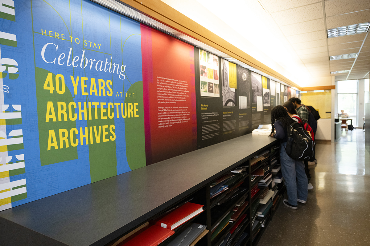 Architecture Archives exhibit. Photo by Rebecca Devereaux.