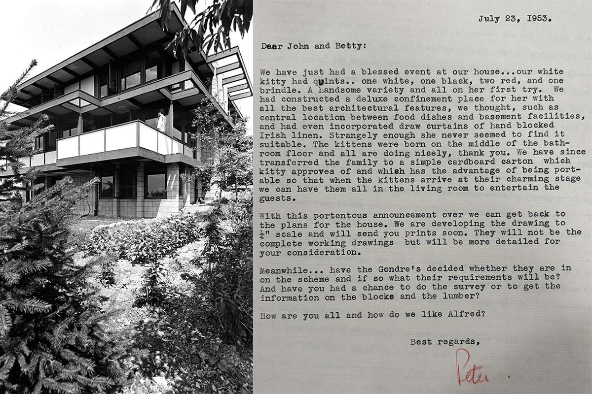 house with note