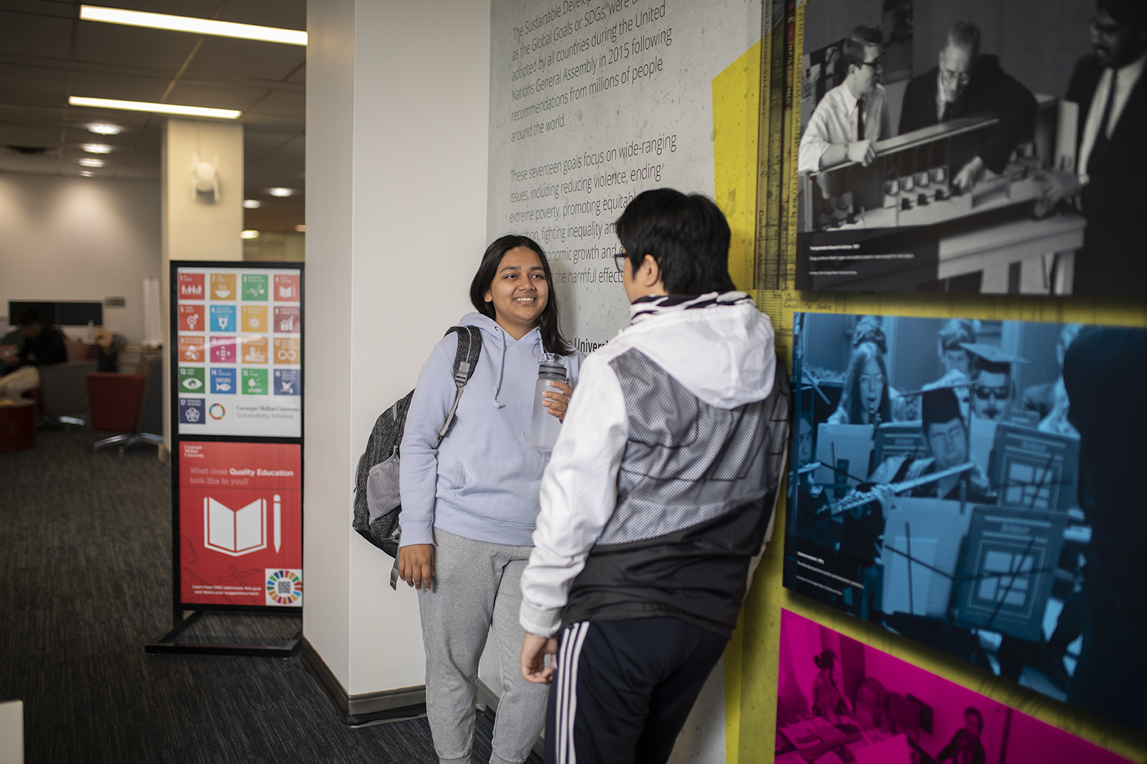 The Sustainability Studio is a designated area for connection, discussion and collaboration across disciplines—to bring the CMU community together in pursuit of a more equitable future. 