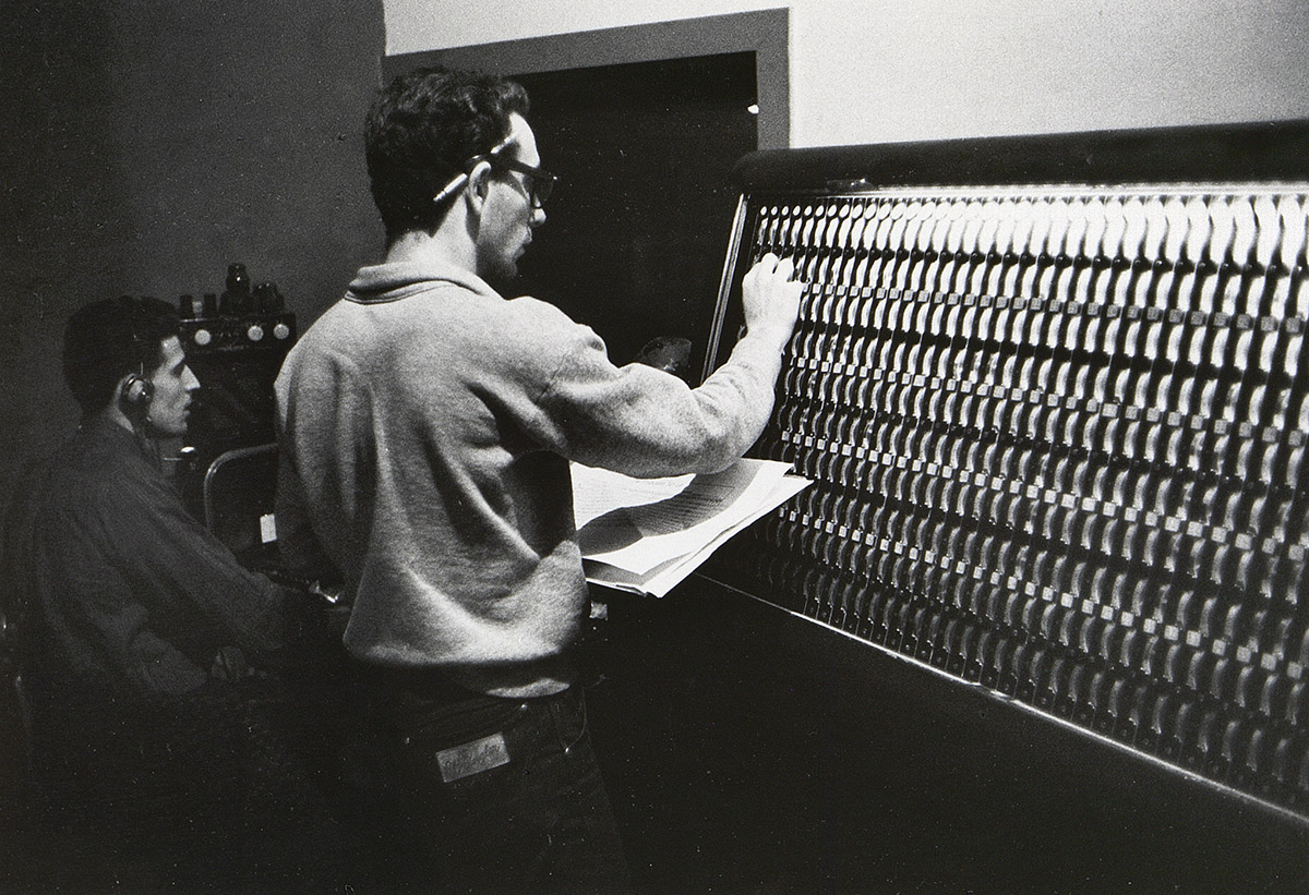 Jules Fisher working on Shakespeare's "Love's Labor's Lost" (1958-59)