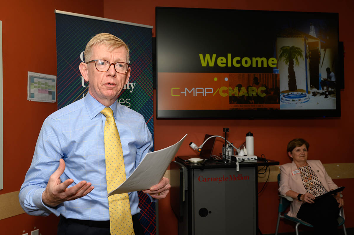 Webster welcomes community members to the 2023 C-MAP/CMARC Archives Open House.