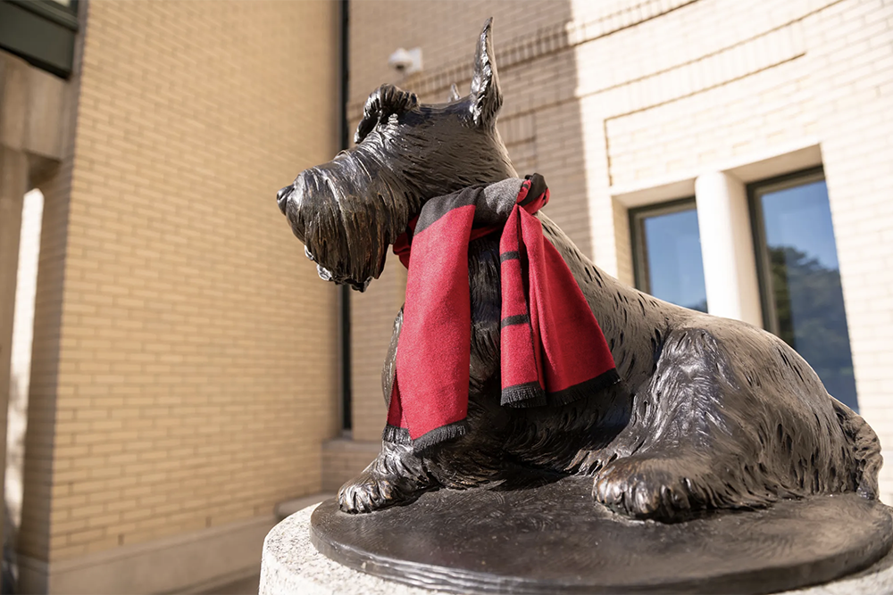 The AI reference agent’s name is a portmanteau of Scotty, CMU’s Scottish terrier mascot, and AI.