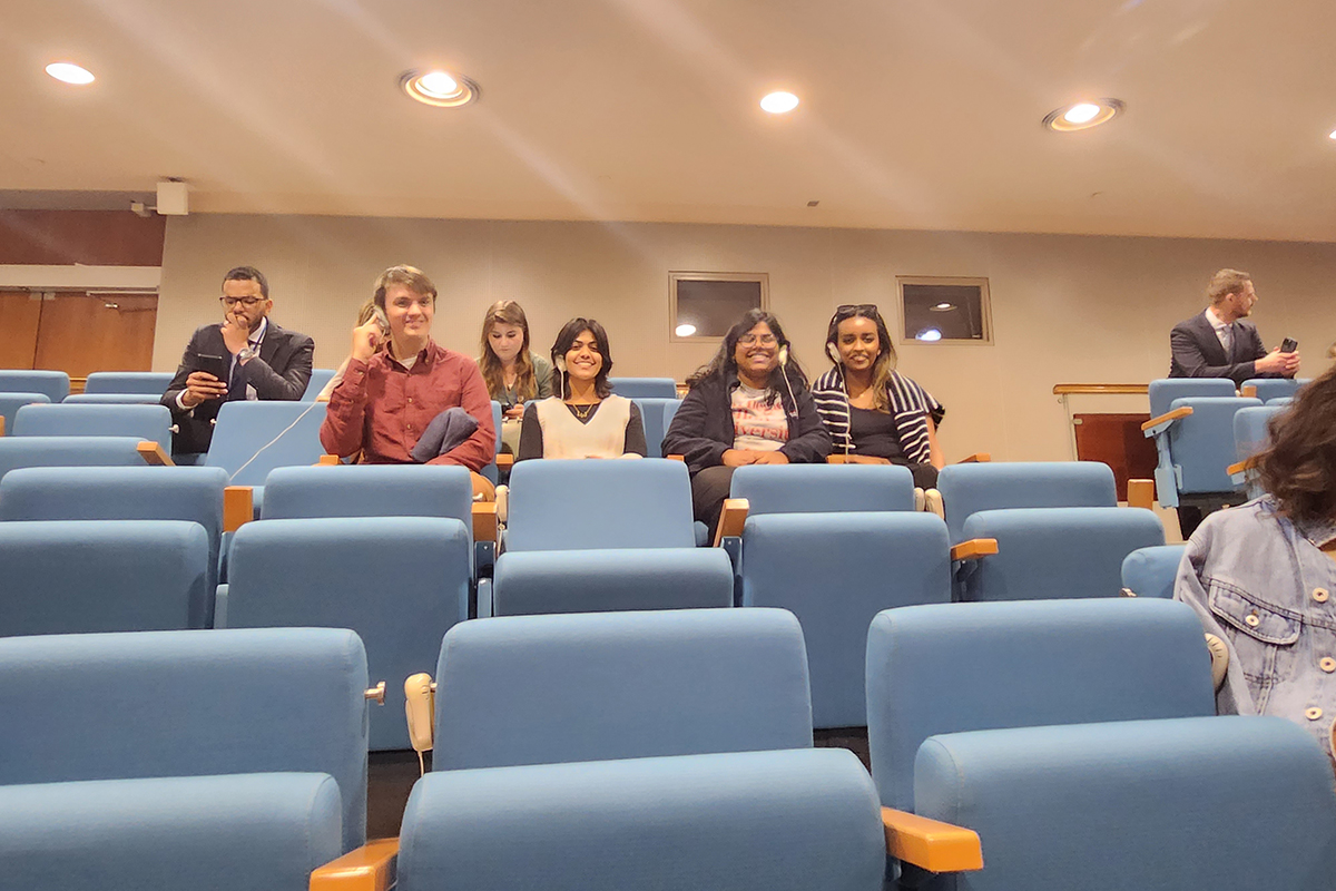 Sustainability interns at the United Nations