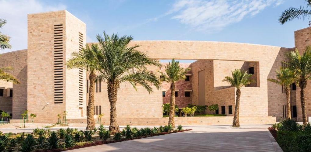 Exterior image of CMU-Qatar library.